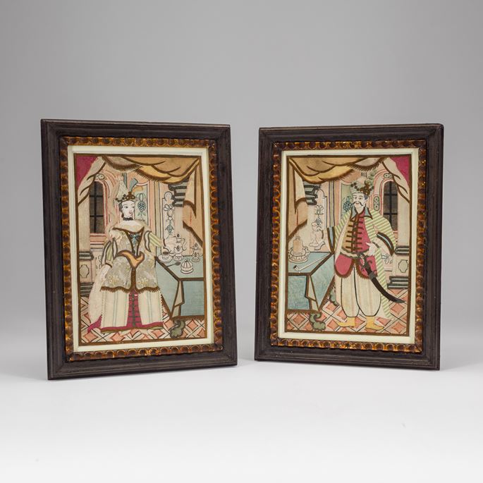 Pair of Collages of a Sultan and a Sultana | MasterArt